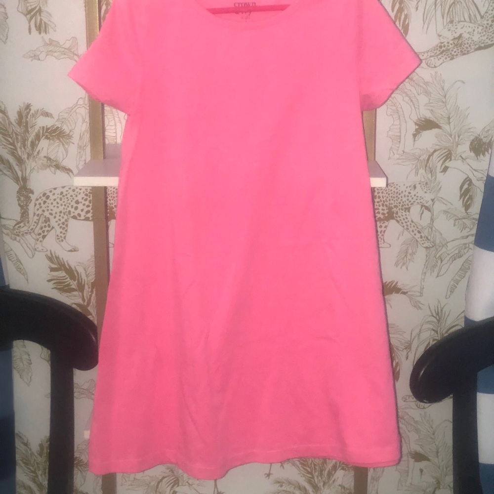 Crown & Ivy Pink Kids Casual Dress Sz6